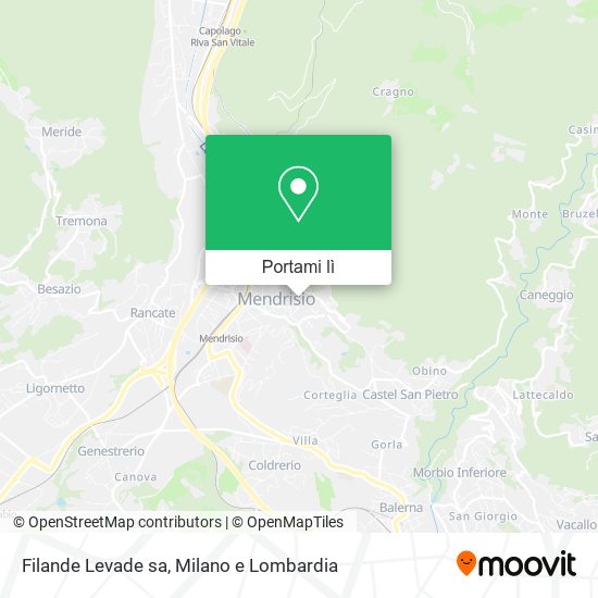 Mappa Filande Levade sa