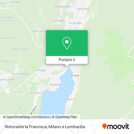 Mappa Ristorante la Francisca
