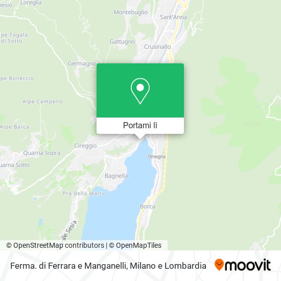 Mappa Ferma. di Ferrara e Manganelli