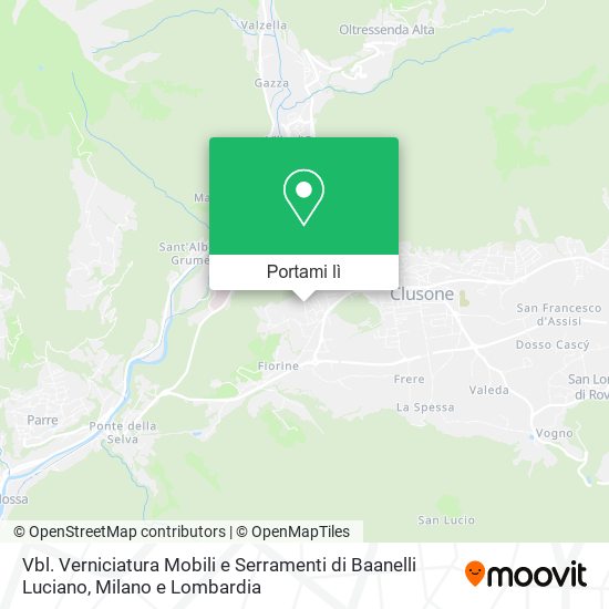 Mappa Vbl. Verniciatura Mobili e Serramenti di Baanelli Luciano