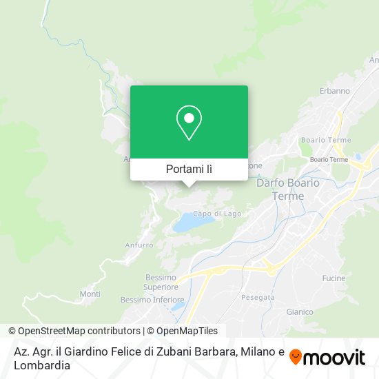 Mappa Az. Agr. il Giardino Felice di Zubani Barbara