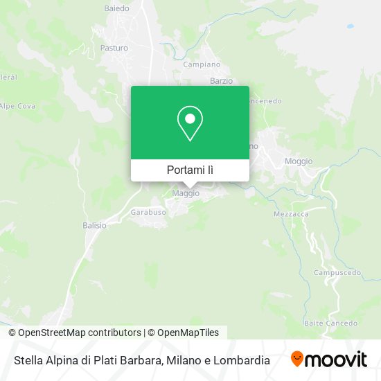 Mappa Stella Alpina di Plati Barbara