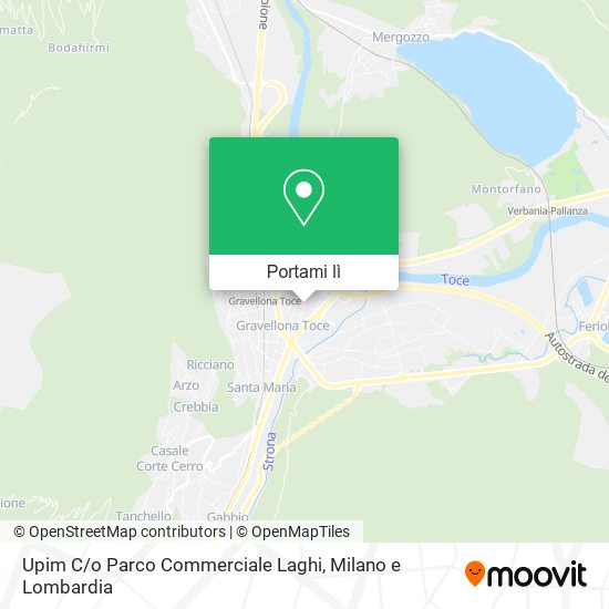 Mappa Upim C / o Parco Commerciale Laghi
