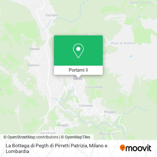 Mappa La Bottega di Pegth di Pirretti Patrizia