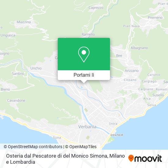 Mappa Osteria dal Pescatore di del Monico Simona