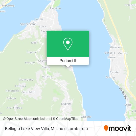 Mappa Bellagio Lake View Villa