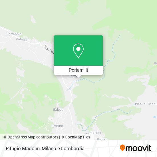 Mappa Rifugio Madonn