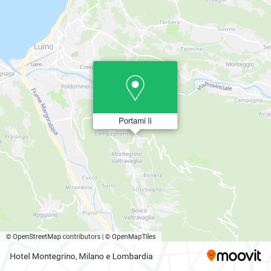 Mappa Hotel Montegrino