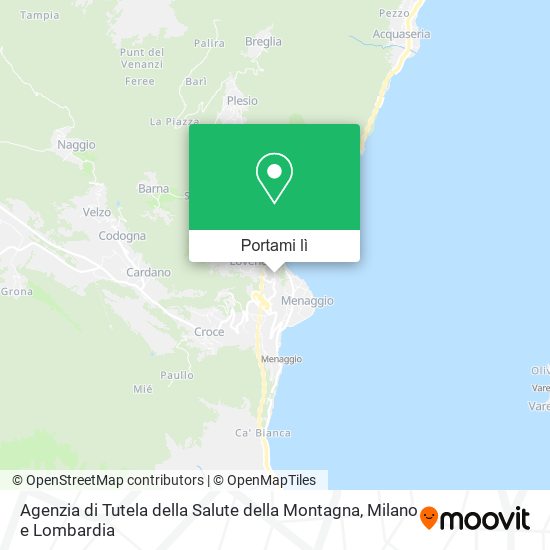 Mappa Agenzia di Tutela della Salute della Montagna