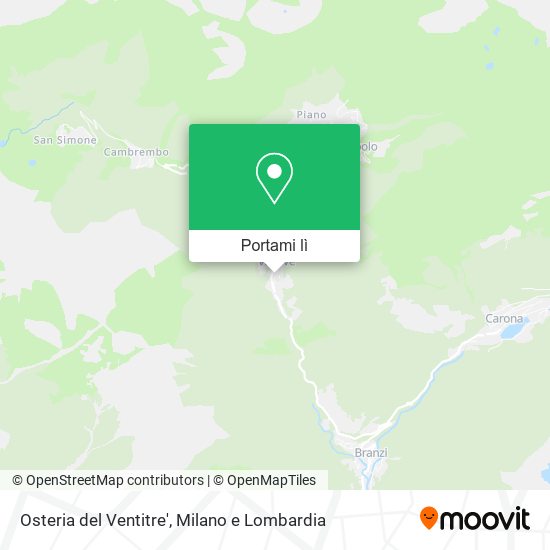 Mappa Osteria del Ventitre'