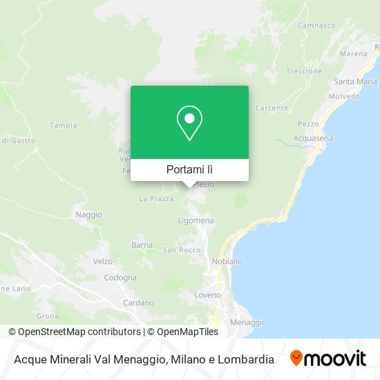 Mappa Acque Minerali Val Menaggio