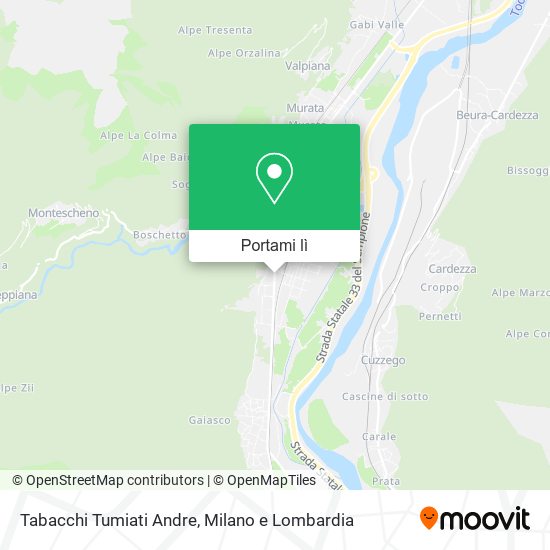 Mappa Tabacchi Tumiati Andre