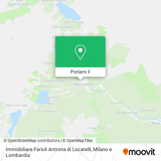 Mappa Immobiliare Farioli Antrona di Locatelli