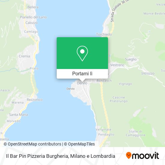 Mappa Il Bar Pin Pizzeria Burgheria