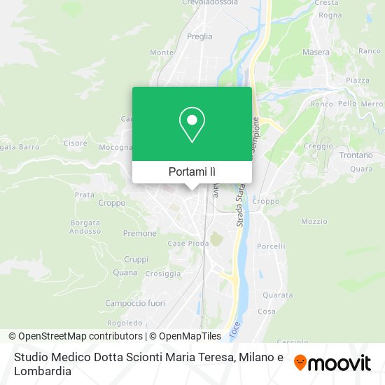 Mappa Studio Medico Dotta Scionti Maria Teresa