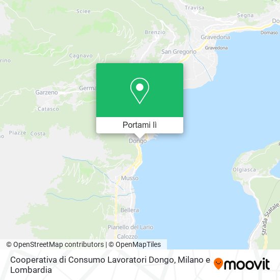 Mappa Cooperativa di Consumo Lavoratori Dongo