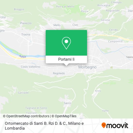 Mappa Ortomercato di Santi B. Rzi D. & C.