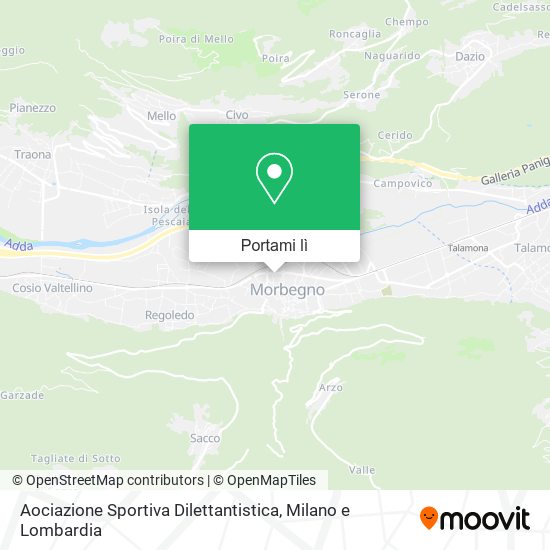 Mappa Aociazione Sportiva Dilettantistica
