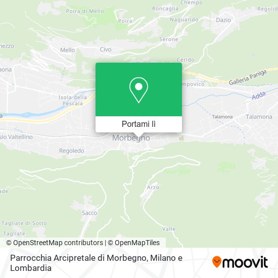 Mappa Parrocchia Arcipretale di Morbegno
