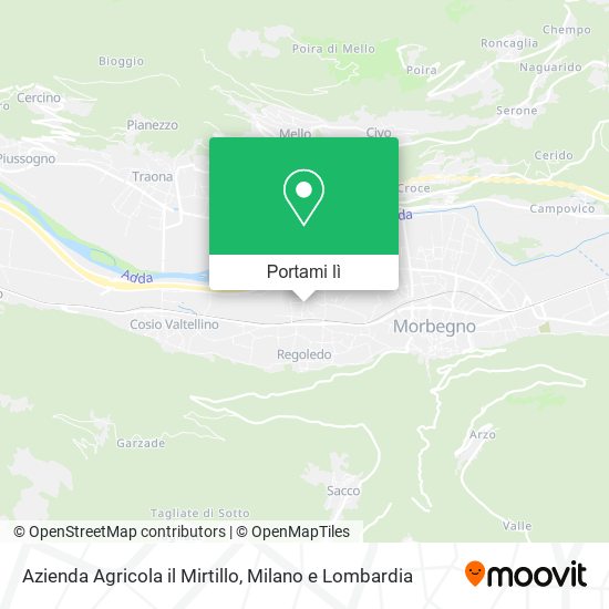 Mappa Azienda Agricola il Mirtillo