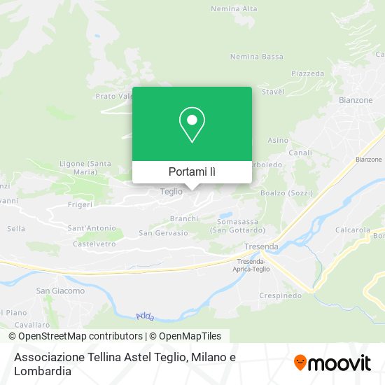 Mappa Associazione Tellina Astel Teglio