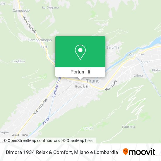 Mappa Dimora 1934 Relax & Comfort