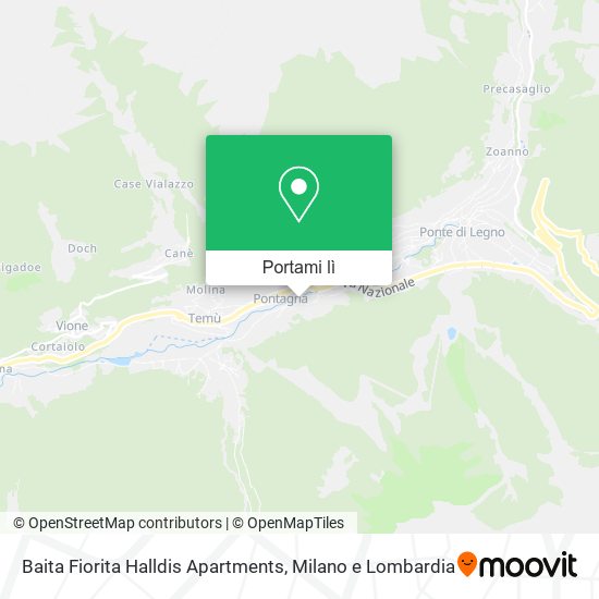 Mappa Baita Fiorita Halldis Apartments