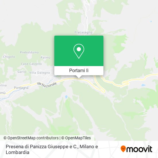 Mappa Presena di Panizza Giuseppe e C.