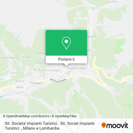 Mappa Sit. Societa' Impianti Turistici . Sit. Societ Impianti Turistici .