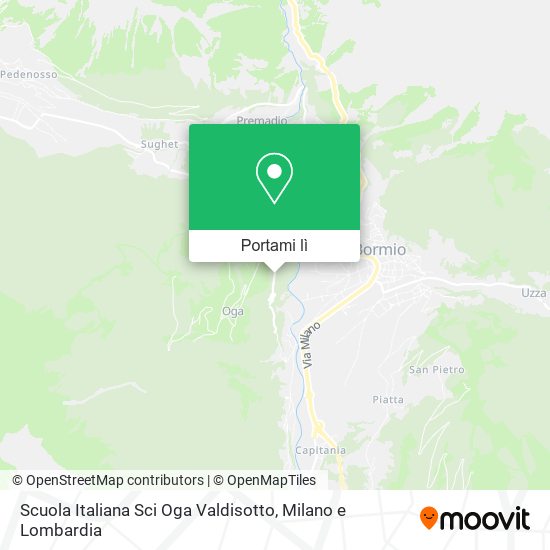 Mappa Scuola Italiana Sci Oga Valdisotto