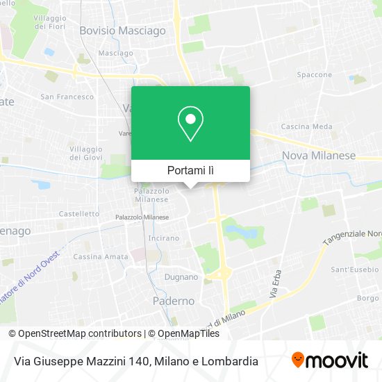 Mappa Via Giuseppe Mazzini  140