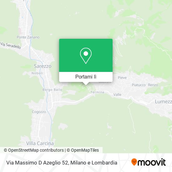 Mappa Via Massimo D Azeglio  52