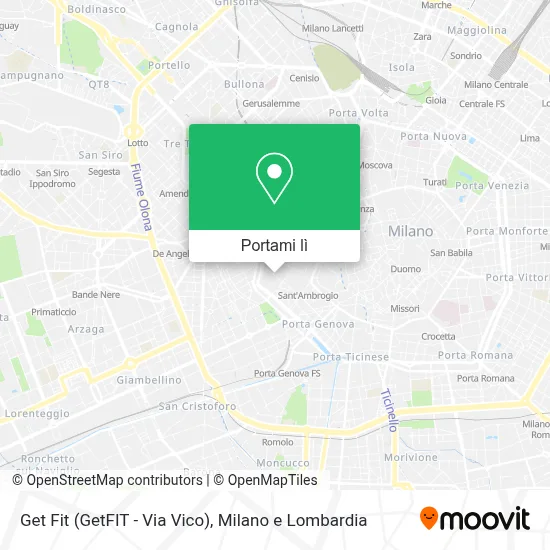 Mappa Get Fit (GetFIT - Via Vico)