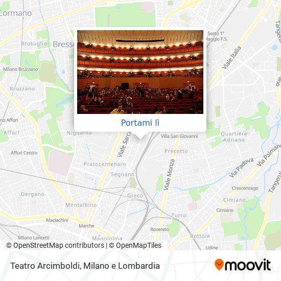 Mappa Teatro Arcimboldi