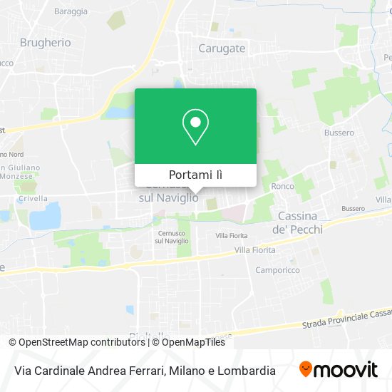 Mappa Via Cardinale Andrea Ferrari