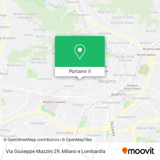 Mappa Via Giuseppe Mazzini 29