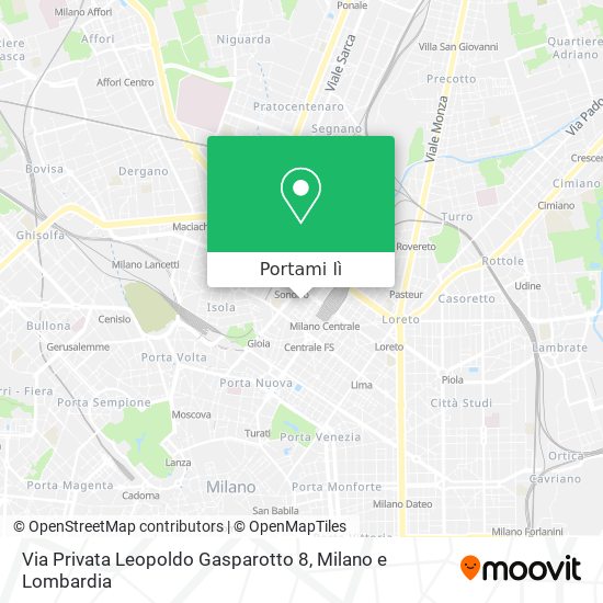 Mappa Via Privata Leopoldo Gasparotto 8