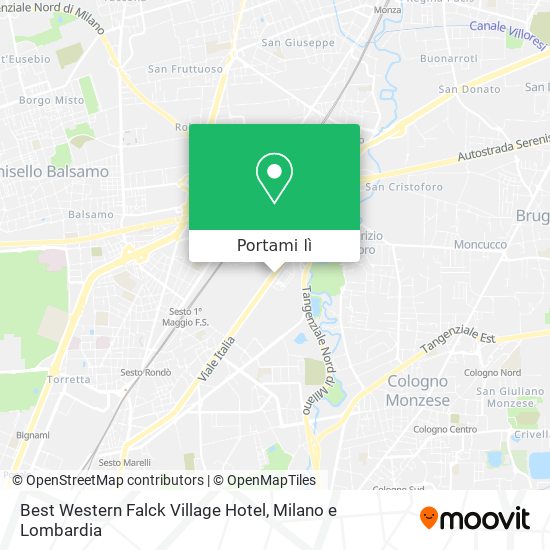 Mappa Best Western Falck Village Hotel