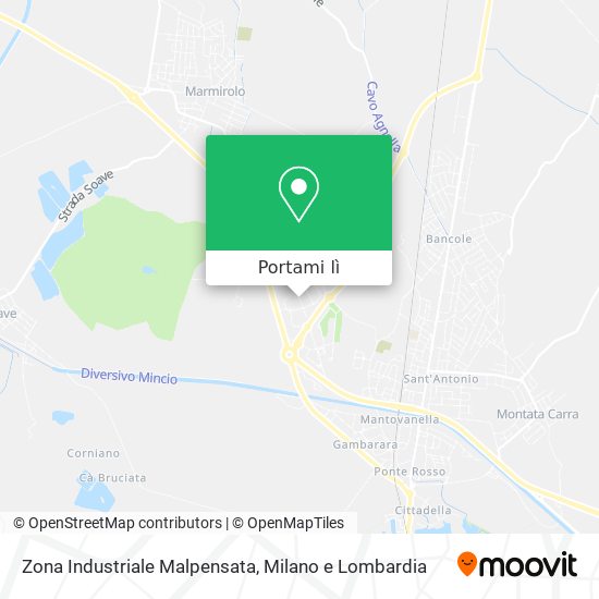 Mappa Zona Industriale Malpensata