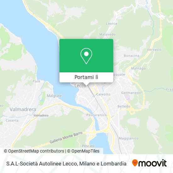 Mappa S.A.L-Società Autolinee Lecco