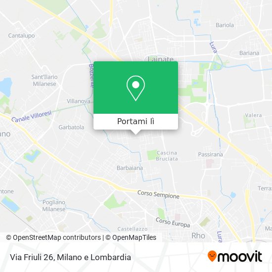 Mappa Via Friuli 26