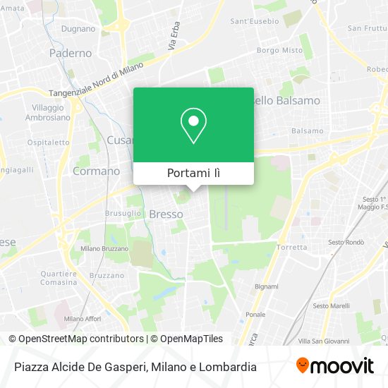 Mappa Piazza Alcide De Gasperi