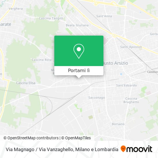 Mappa Via Magnago / Via Vanzaghello