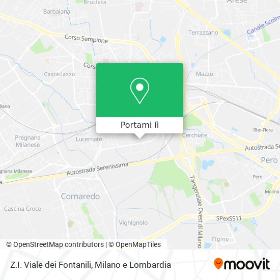 Mappa Z.I. Viale dei Fontanili
