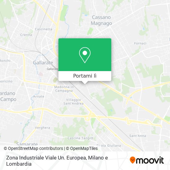 Mappa Zona Industriale Viale Un. Europea
