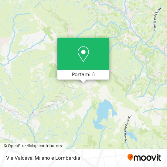Mappa Via Valcava