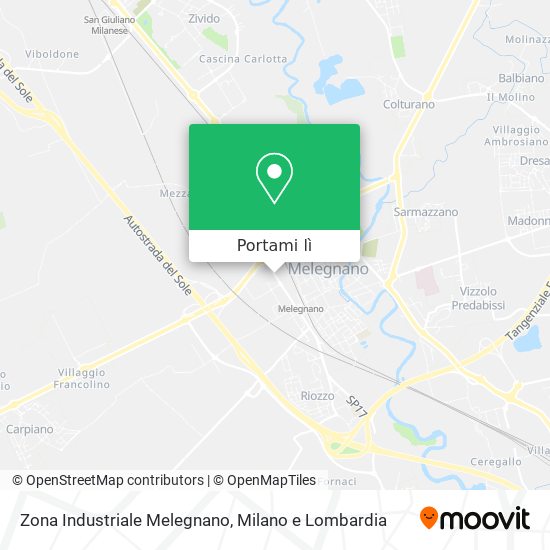 Mappa Zona Industriale Melegnano