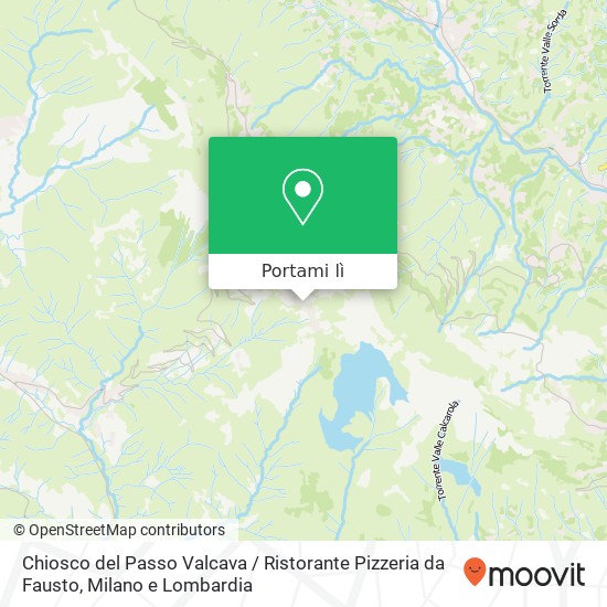 Mappa Chiosco del Passo Valcava / Ristorante Pizzeria da Fausto