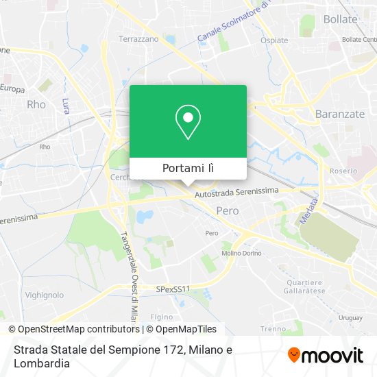 Mappa Strada Statale del Sempione 172