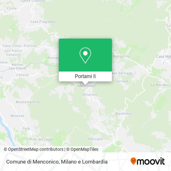 Mappa Comune di Menconico